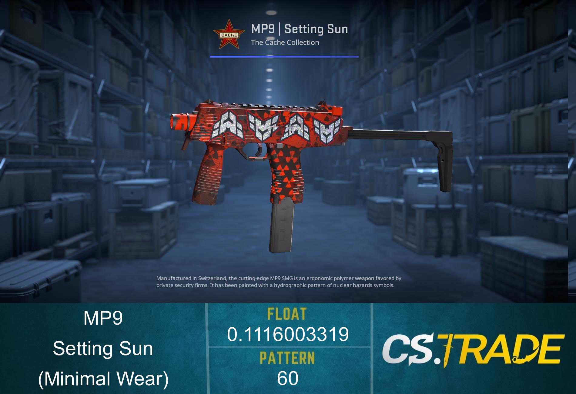 MP9 | Setting Sun (Factory New) Screenshot