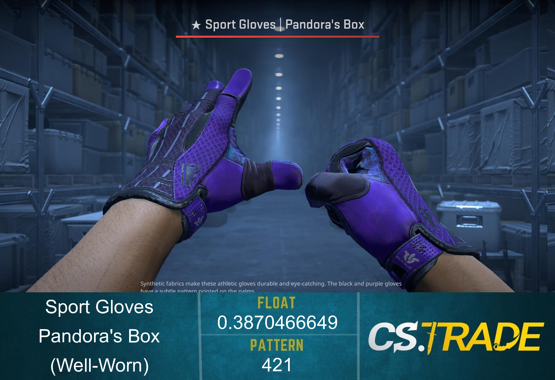 ★ Sport Gloves | Pandora's Box (Well-Worn) Screenshot