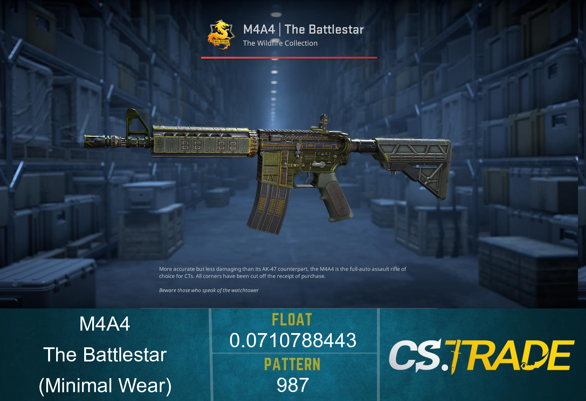 M4A4 | The Battlestar (Factory New) Screenshot