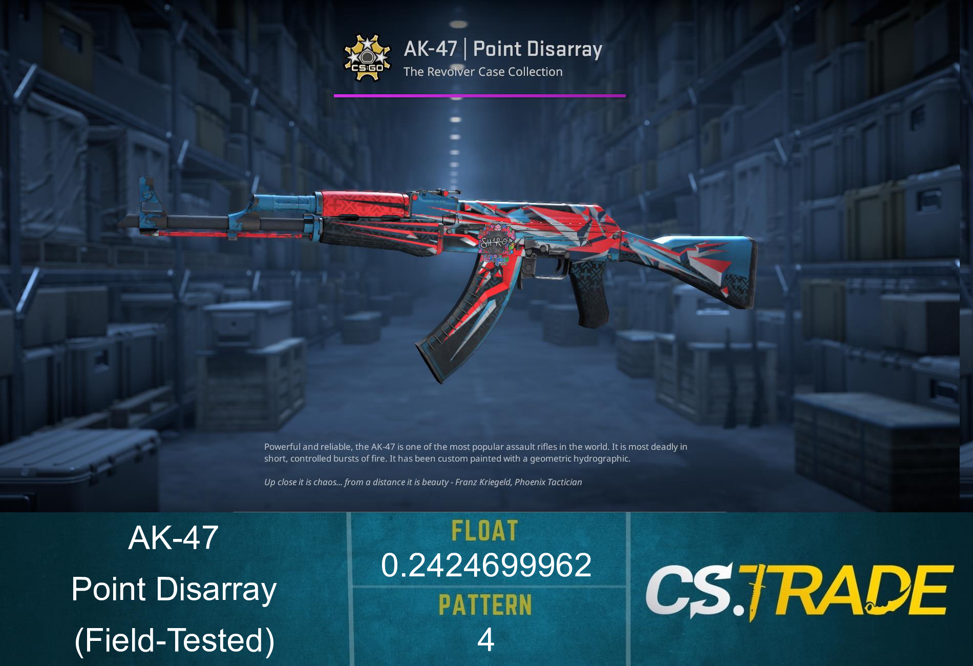 StatTrak™ AK-47 | Point Disarray (Field-Tested) Screenshot