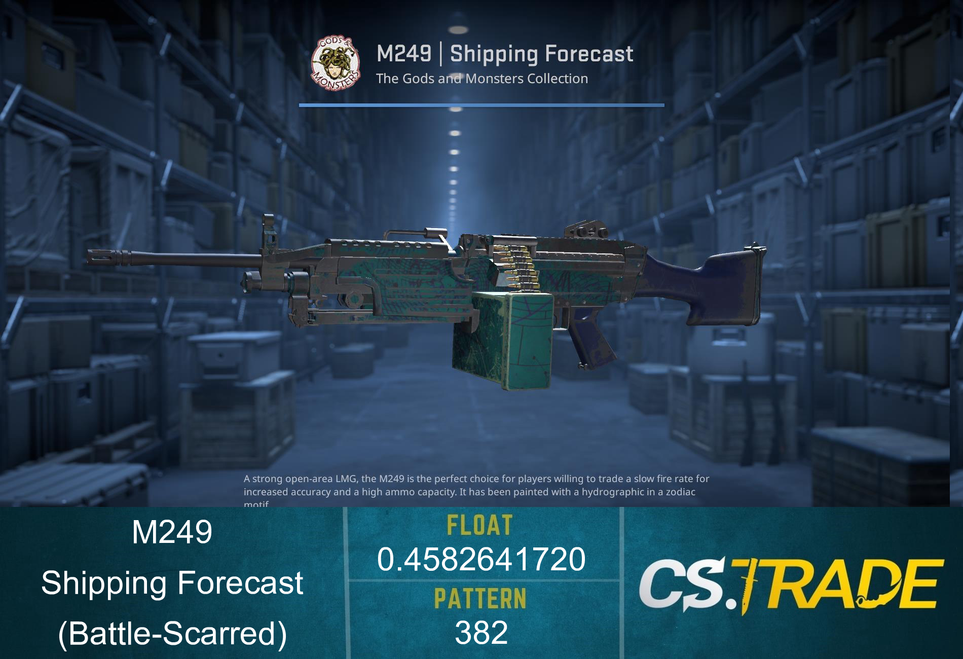 M249 | Shipping Forecast (Battle-Scarred) Screenshot