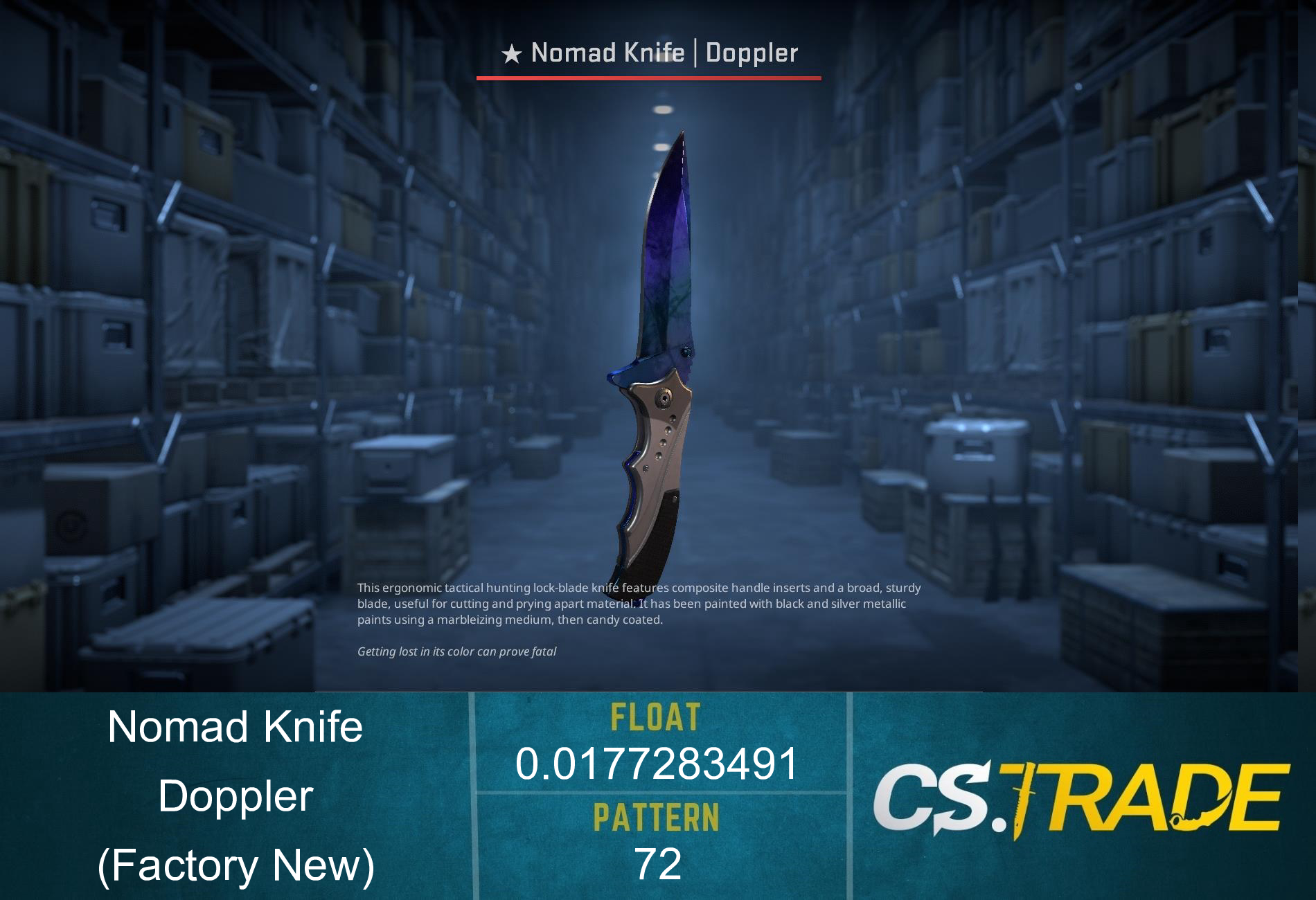 ★ Nomad Knife | Doppler Phase 3 (Factory New) Screenshot