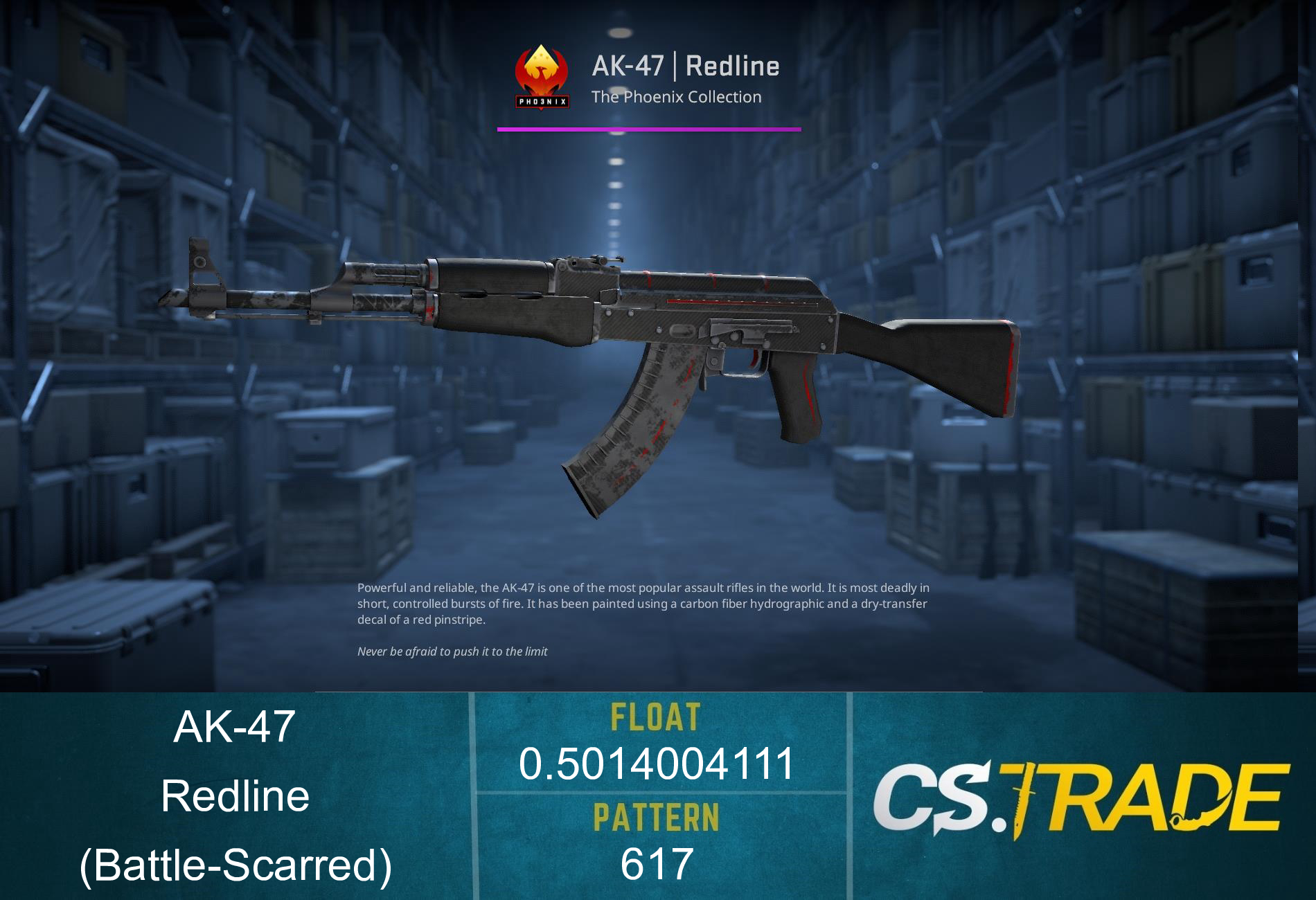 AK-47 | Redline (Battle-Scarred) Screenshot