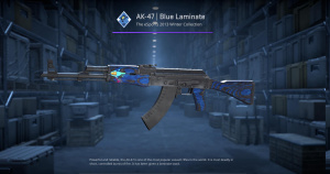 AK-47 | Blue Laminate (Well-Worn) Screenshot