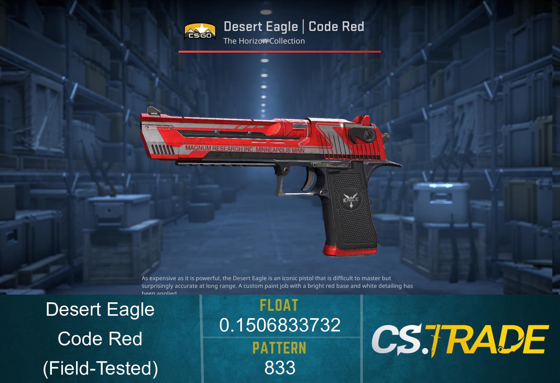 StatTrak™ Desert Eagle | Code Red (Field-Tested) Screenshot