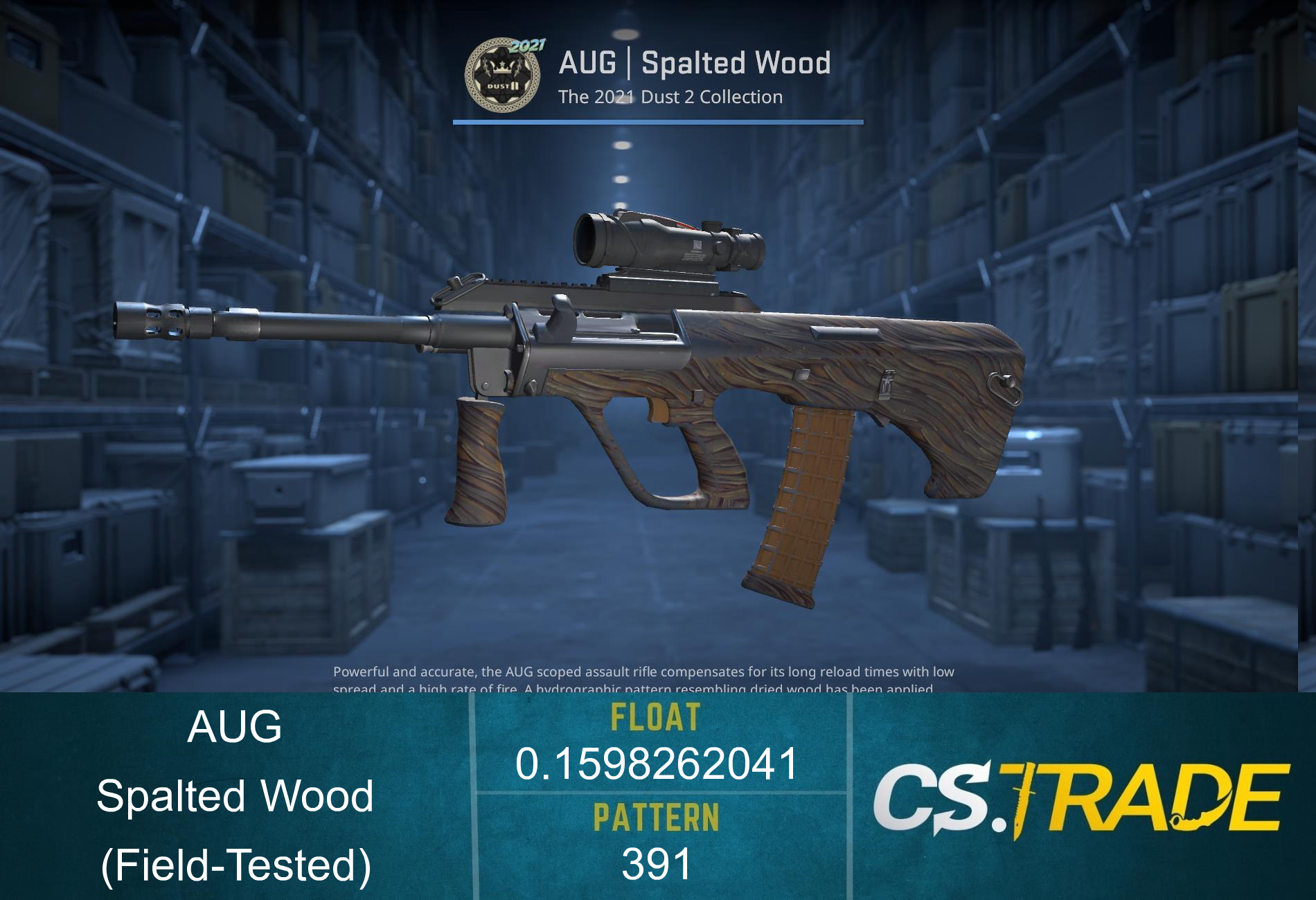 AUG | Spalted Wood (Field-Tested) Screenshot
