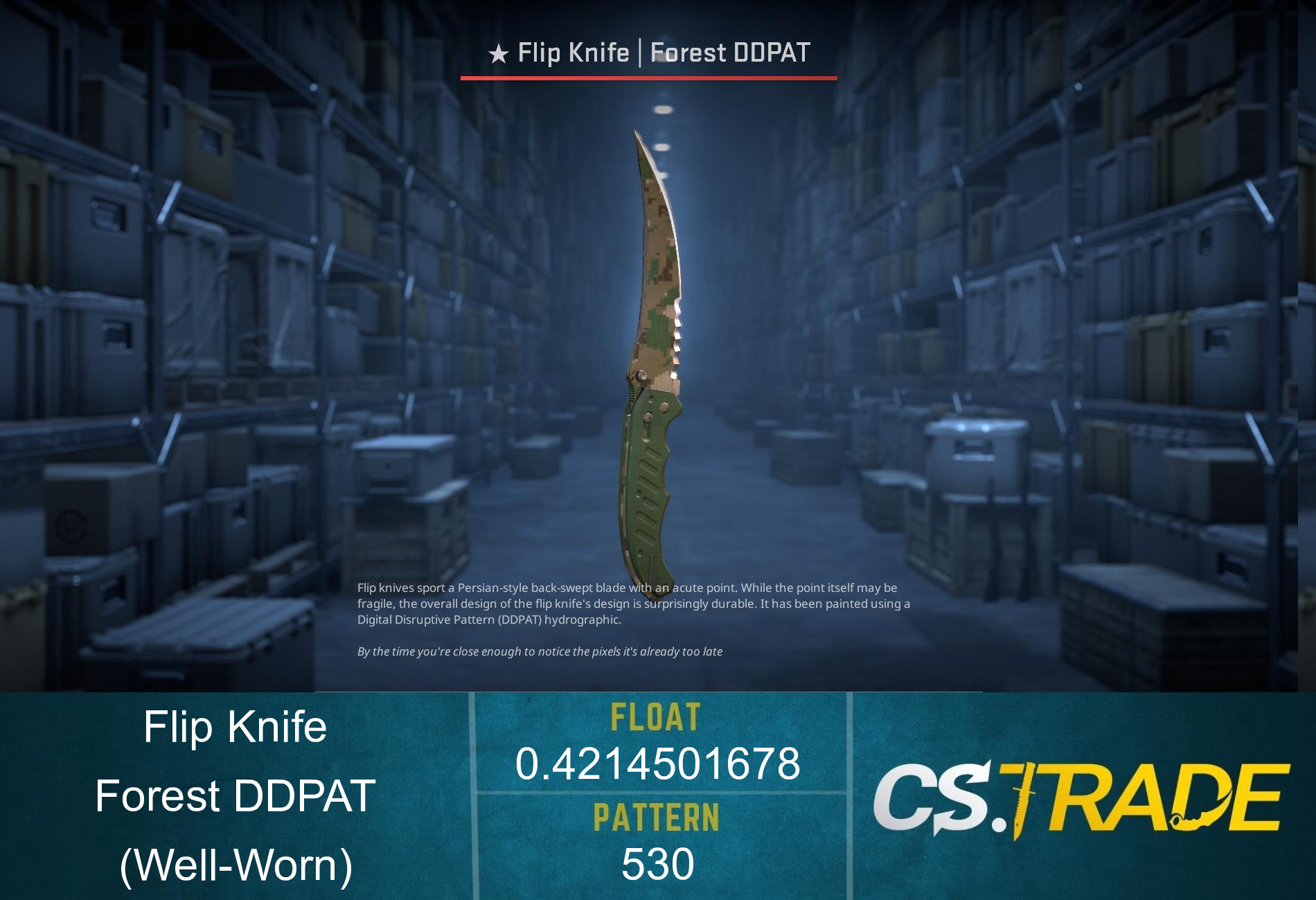 ★ Flip Knife | Forest DDPAT (Well-Worn)