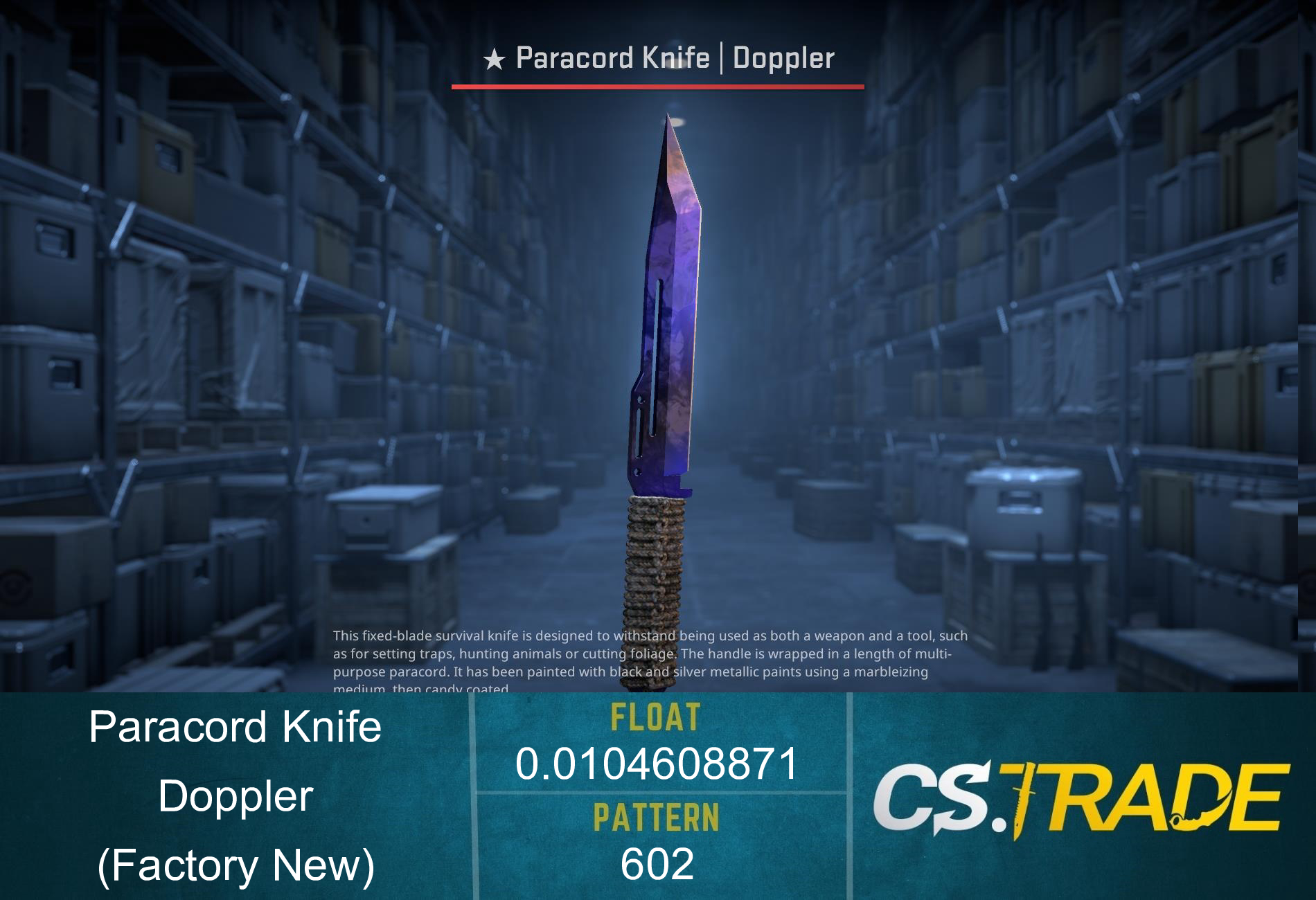 ★ Paracord Knife | Doppler (Factory New) Screenshot