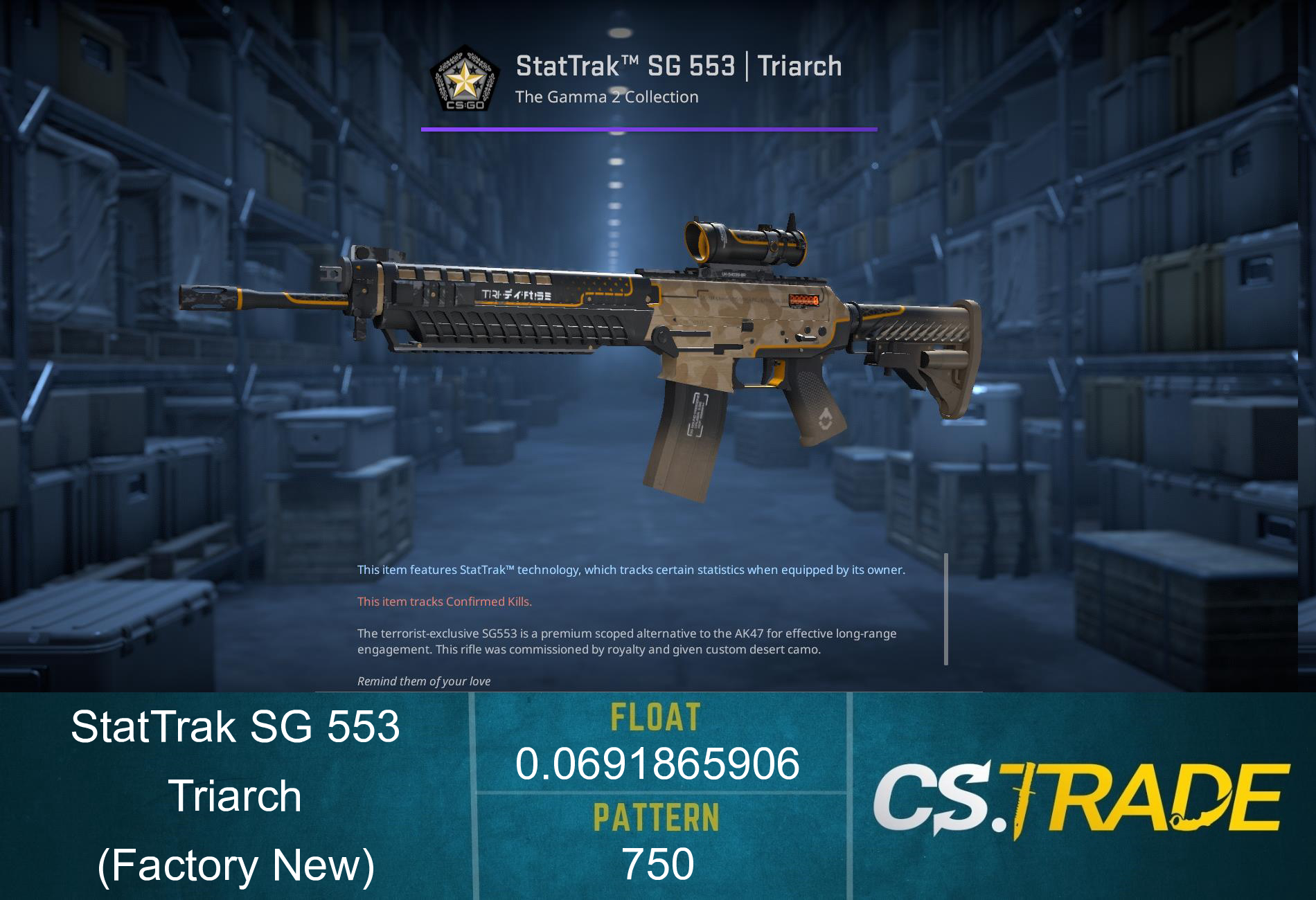 SG 553 | Triarch (Factory New) Screenshot