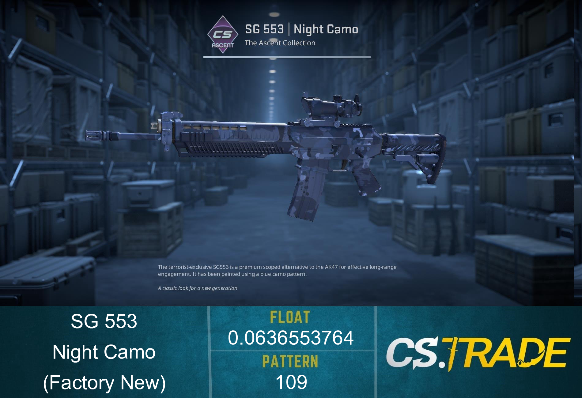 SG 553 | Night Camo (Factory New) Screenshot