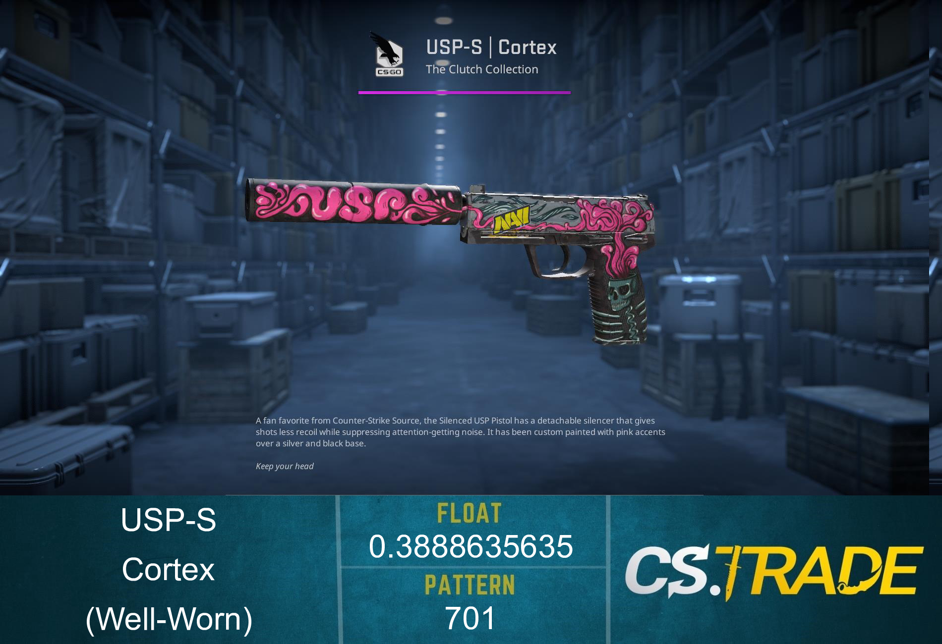 USP-S | Cortex (Well-Worn) Screenshot