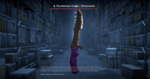 ★ Huntsman Knife | Ultraviolet (Well-Worn) Screenshot