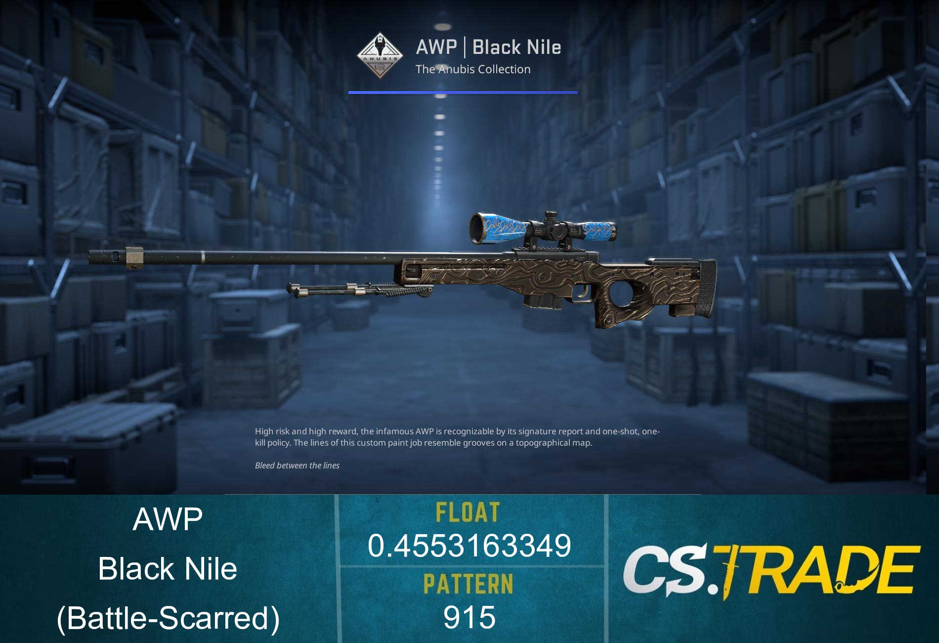 Souvenir AWP | Black Nile (Battle-Scarred) Screenshot
