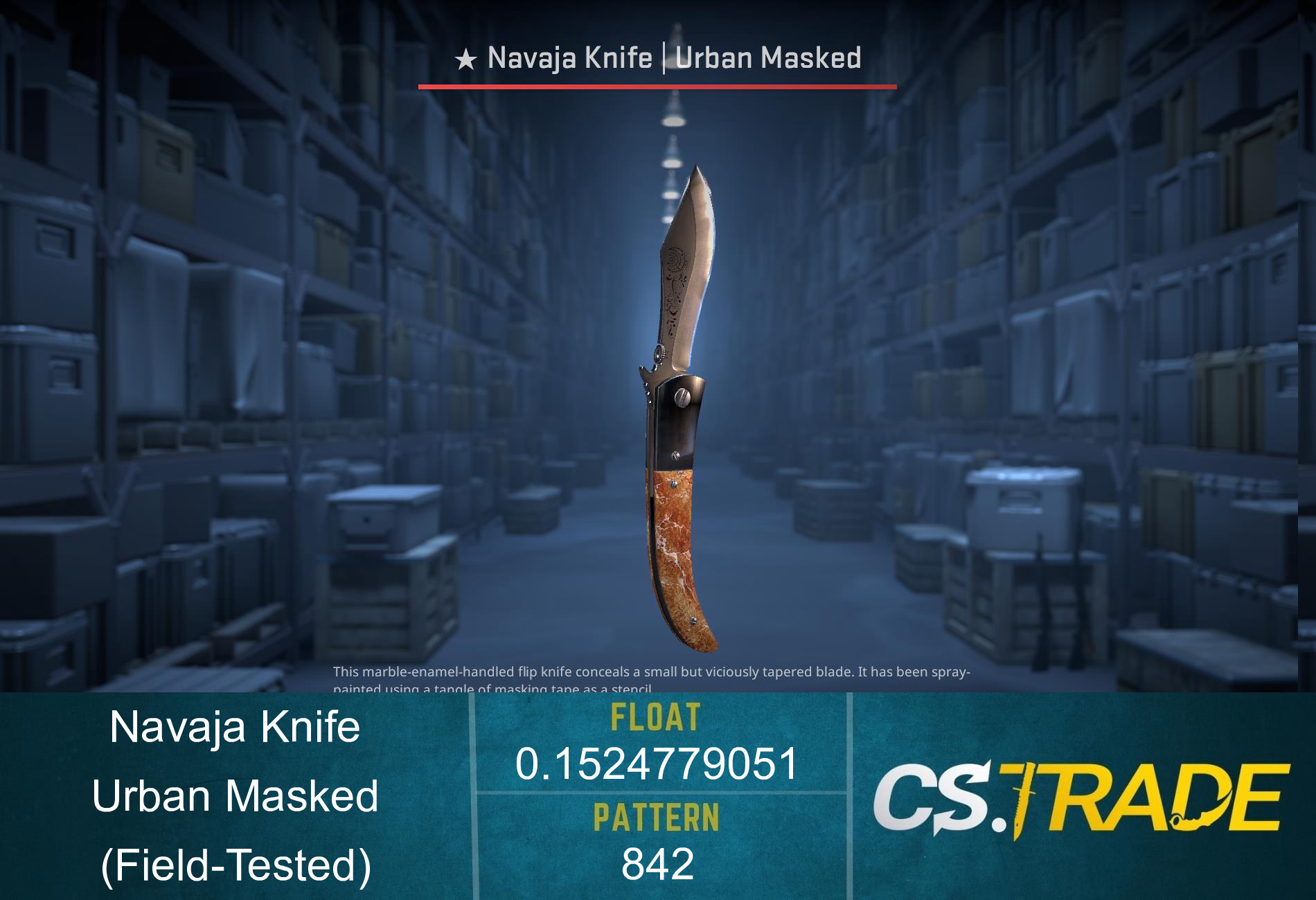★ StatTrak™ Navaja Knife | Urban Masked (Field-Tested) Screenshot