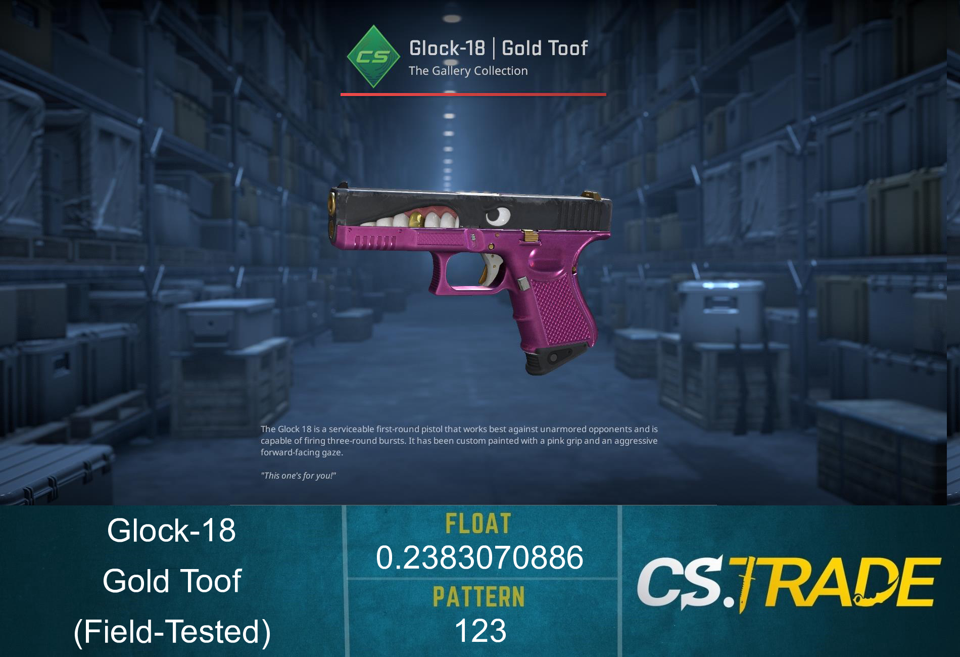 Glock-18 | Gold Toof (Factory New) Screenshot