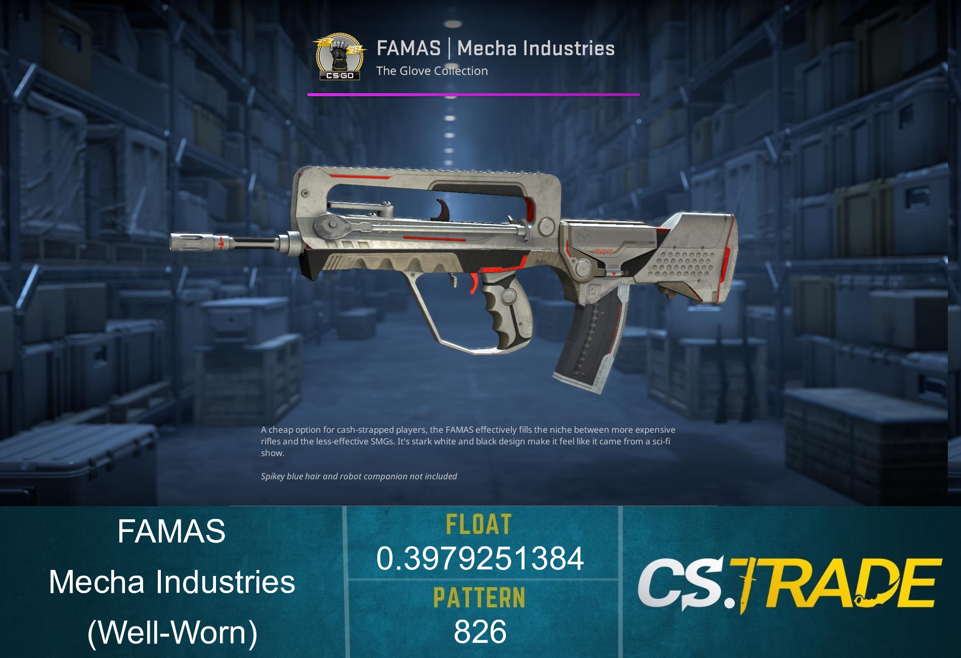 FAMAS | Mecha Industries (Well-Worn) Screenshot