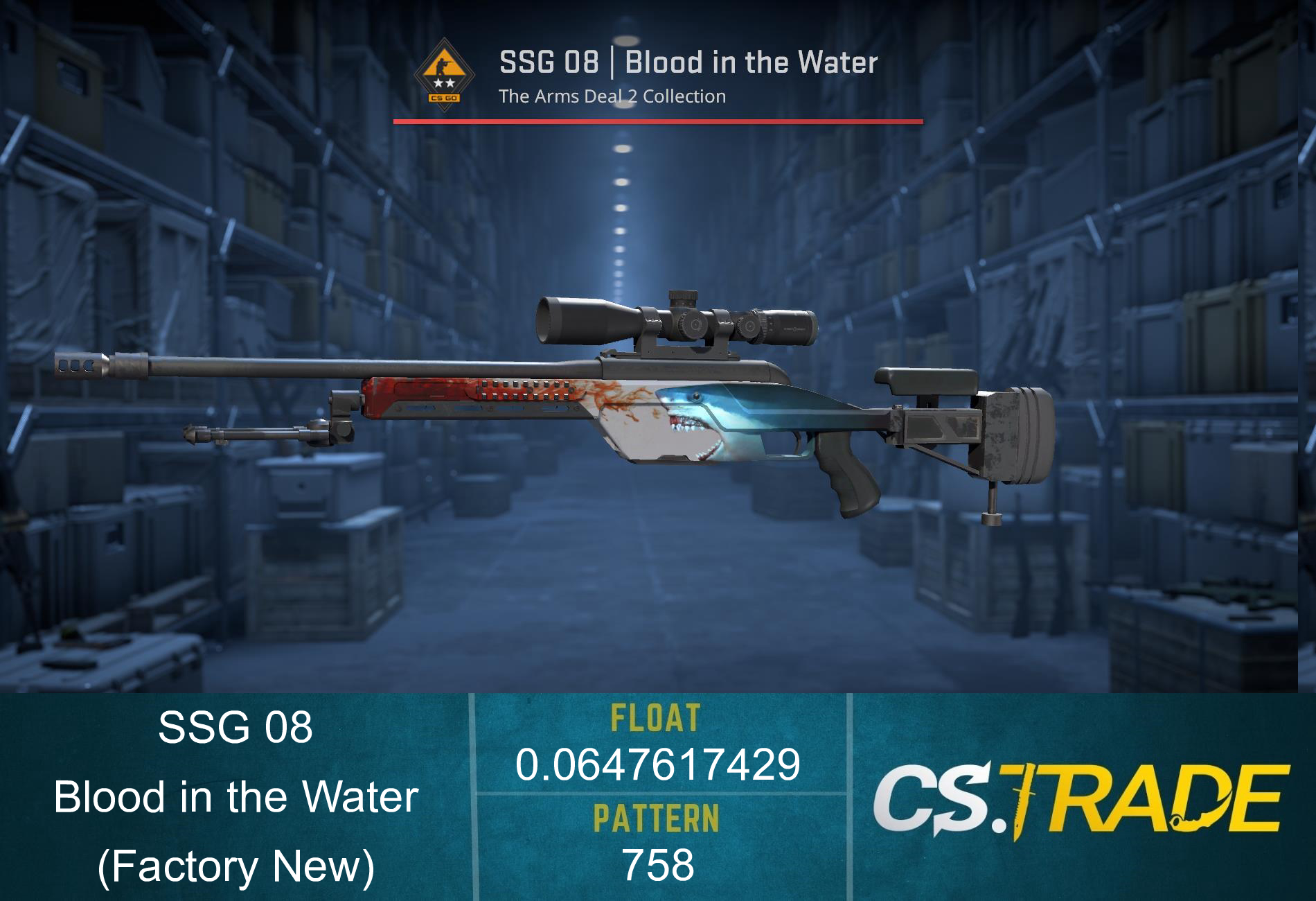 Ssg 08 Blood In The Water Mw SSG 08 | Blood in the Water ⭐️ CS2 Skin