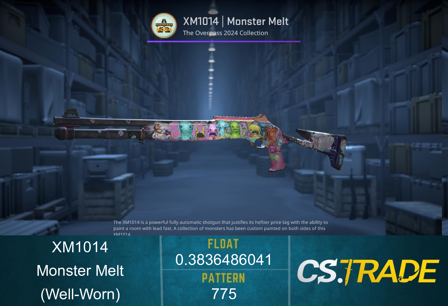 XM1014 | Monster Melt (Well-Worn) Screenshot