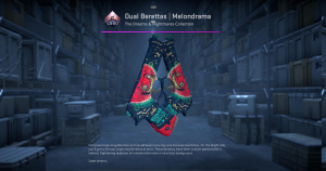 Dual Berettas | Melondrama (Well-Worn) Screenshot