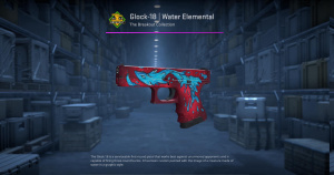 Glock-18 | Water Elemental (Minimal Wear) Screenshot