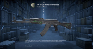 AK-47 | Emerald Pinstripe (Minimal Wear) Screenshot