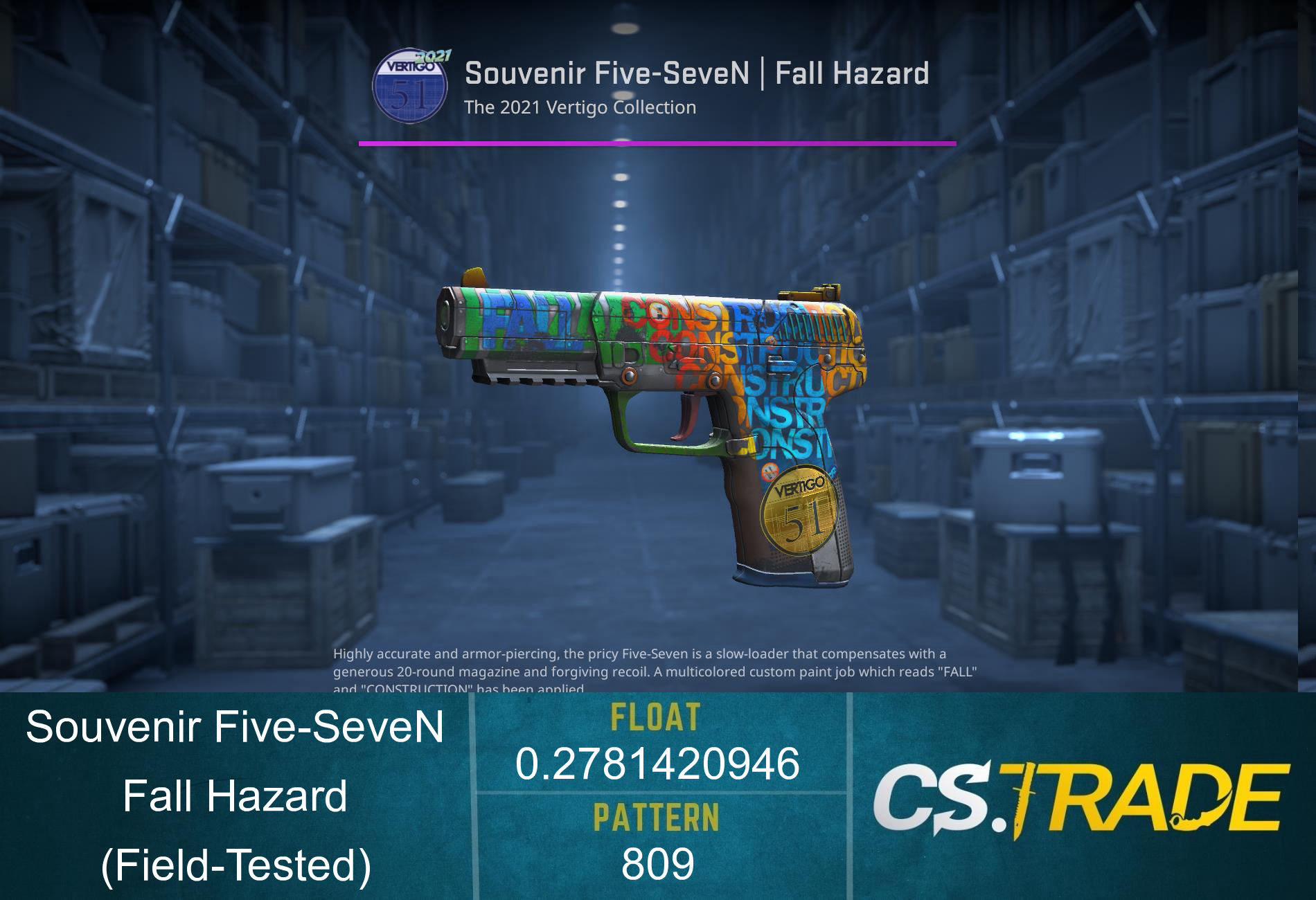 Five-SeveN | Fall Hazard (Field-Tested) Screenshot