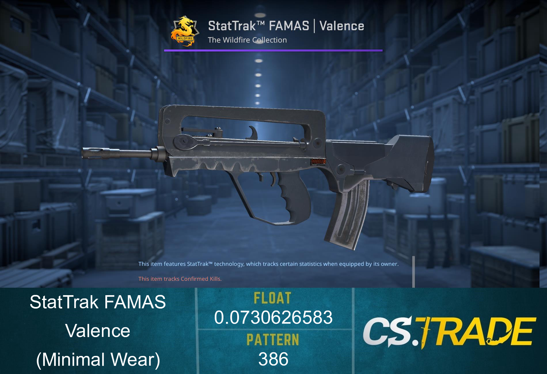 StatTrak™ FAMAS | Valence (Minimal Wear) Screenshot