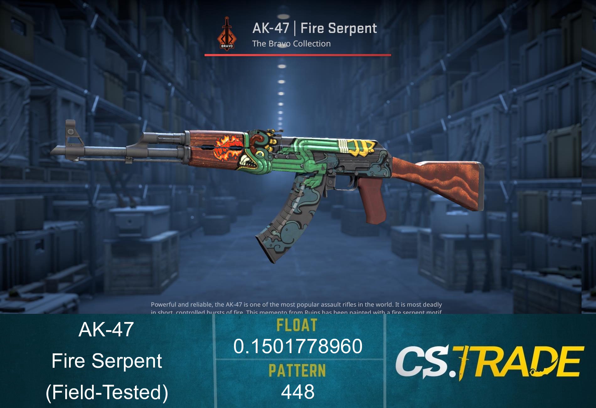 AK-47 | Fire Serpent (Field-Tested) Screenshot