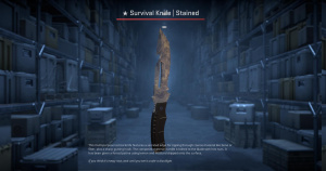 ★ Survival Knife | Stained (Battle-Scarred) Screenshot