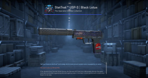 StatTrak™ USP-S | Black Lotus (Battle-Scarred) Screenshot