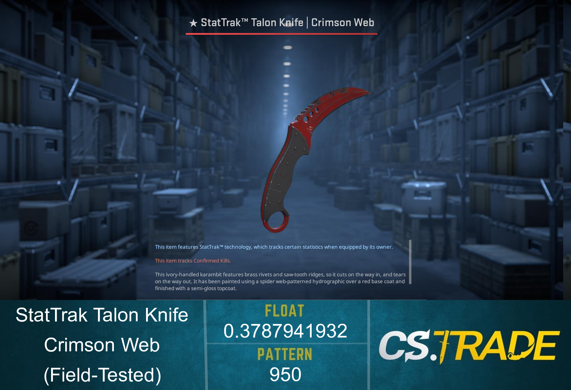 ★ Talon Knife | Crimson Web (Factory New) Screenshot