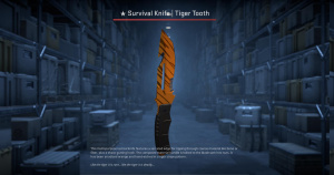 ★ Survival Knife | Tiger Tooth (Factory New) Screenshot