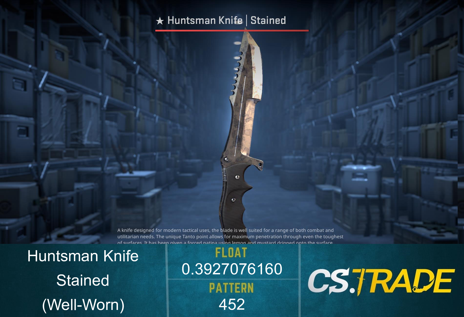 ★ Huntsman Knife | Stained (Well-Worn) Screenshot
