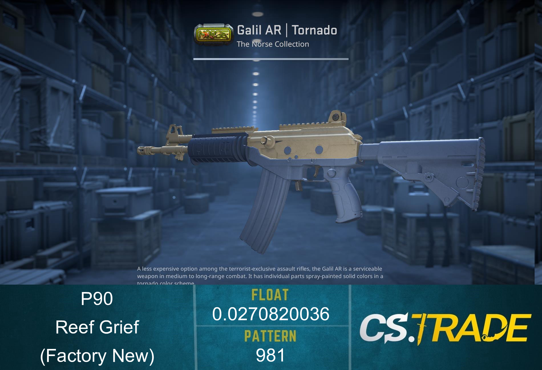 P90 | Reef Grief (Factory New) Screenshot