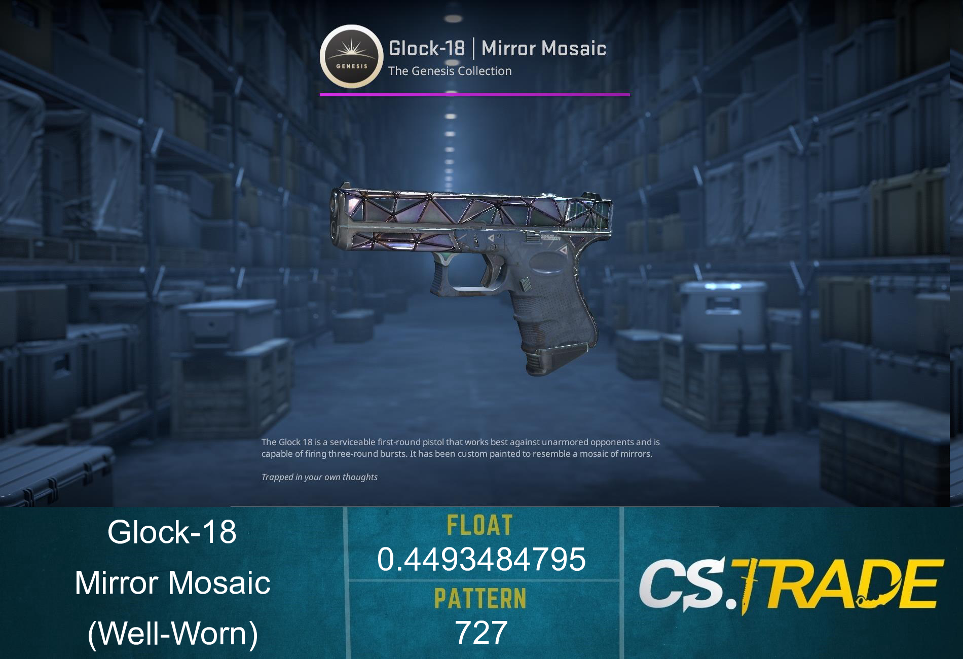 Glock-18 | Mirror Mosaic (Well-Worn)