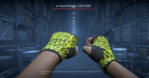 ★ Hand Wraps | CAUTION! (Battle-Scarred) Screenshot