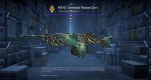 M249 | Emerald Poison Dart (Factory New) Screenshot