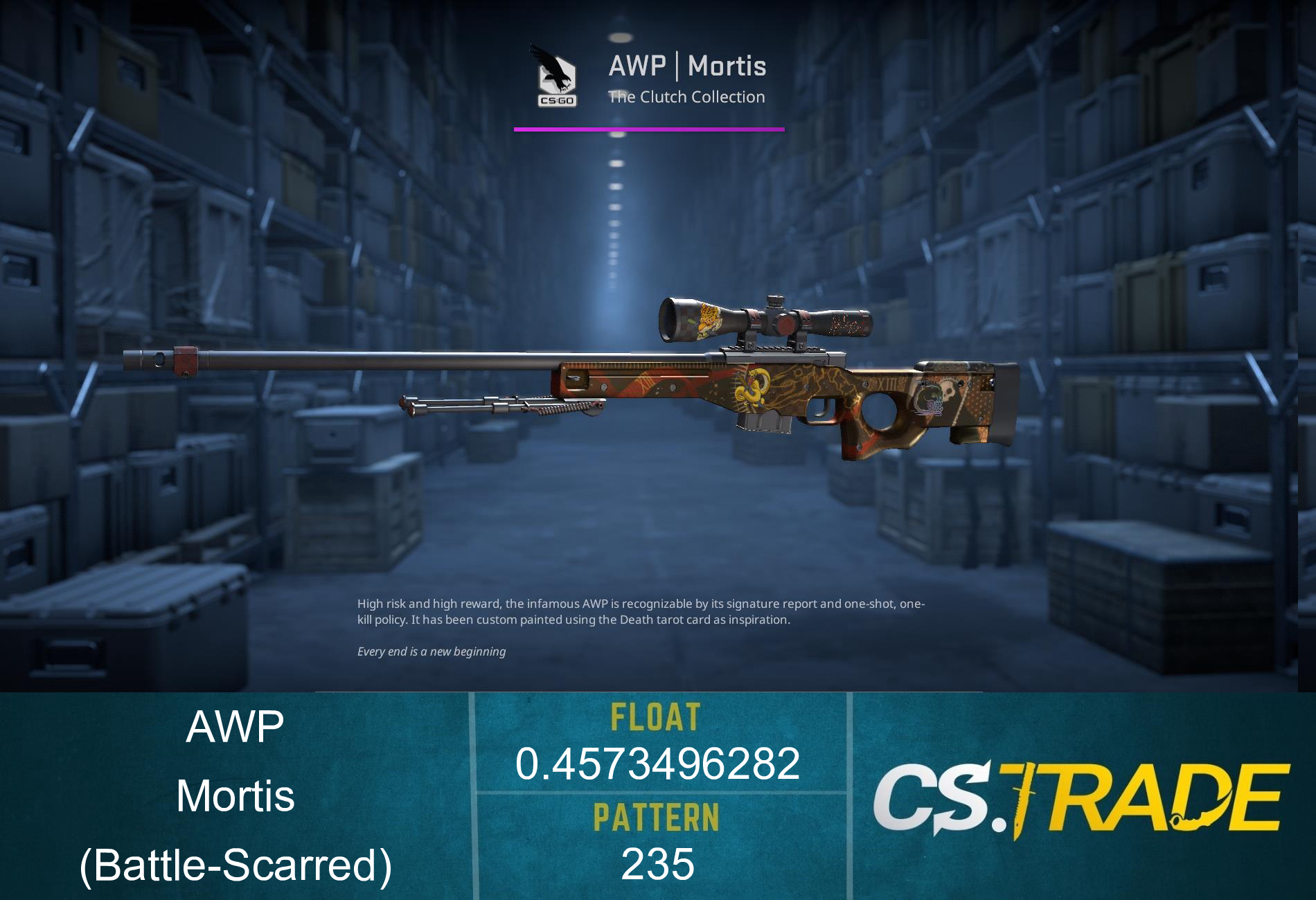 StatTrak™ AWP | Mortis (Battle-Scarred) Screenshot