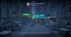 AK-47 | Ice Coaled (Minimal Wear) Screenshot