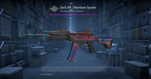 Galil AR | Rainbow Spoon (Battle-Scarred) Screenshot