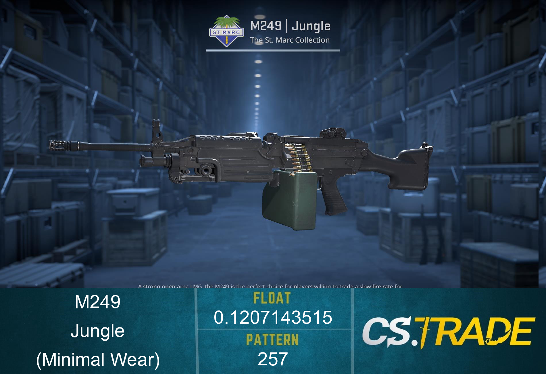 M249 | Jungle (Minimal Wear) Screenshot