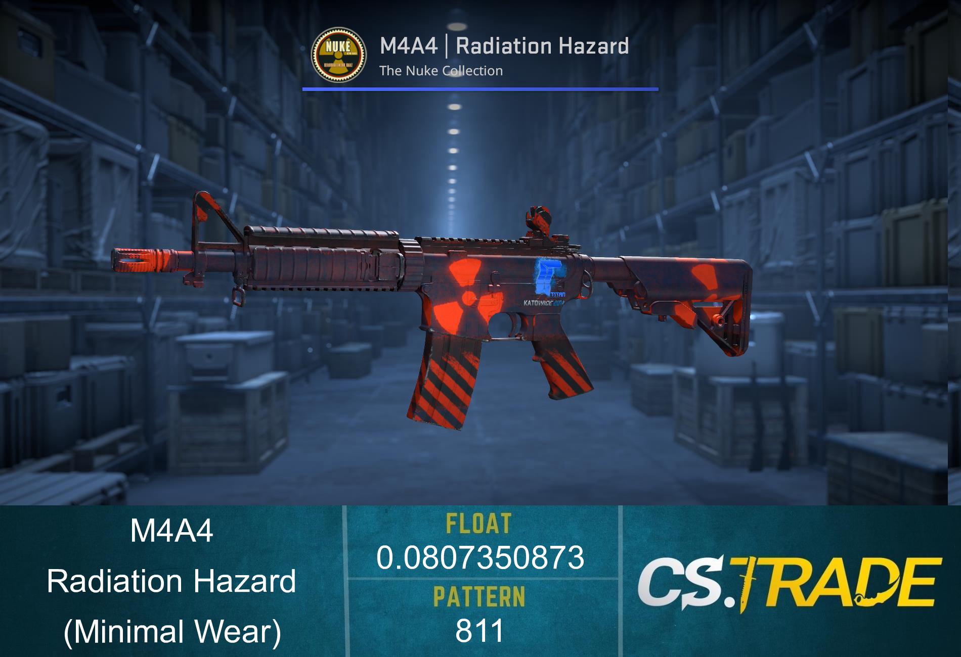 M4A4 | Radiation Hazard (Minimal Wear) Screenshot