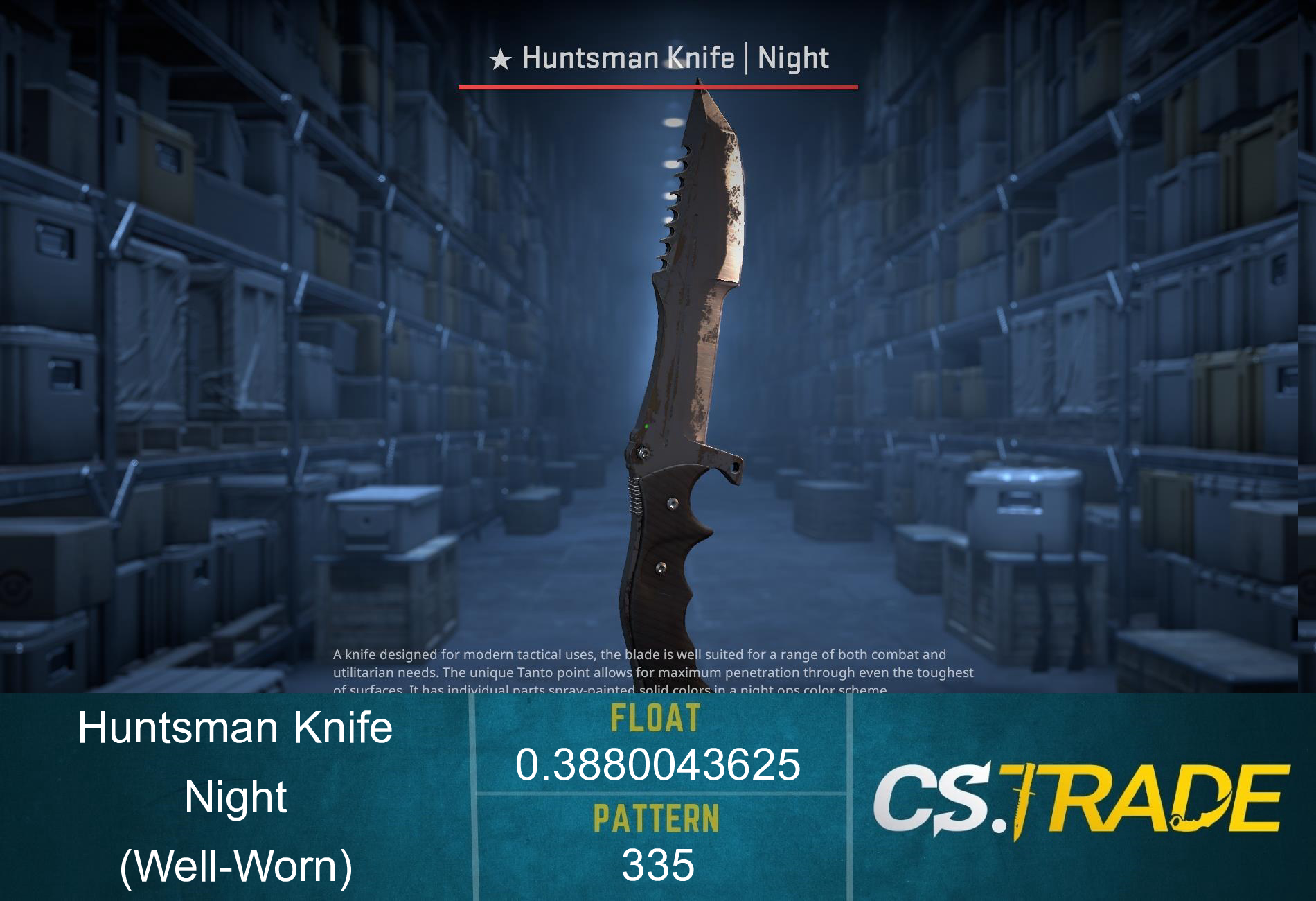 ★ Huntsman Knife | Night (Well-Worn) Screenshot