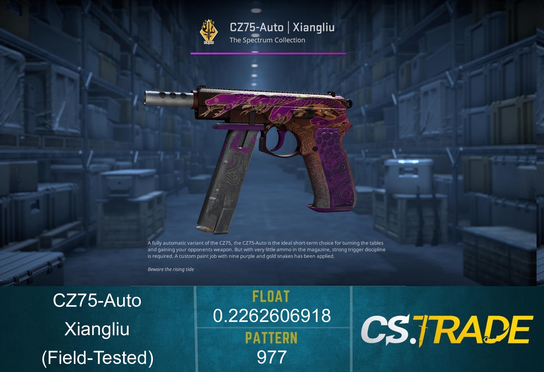 CZ75-Auto | Xiangliu (Field-Tested) Screenshot