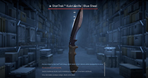 ★ StatTrak™ Kukri Knife | Blue Steel (Well-Worn) Screenshot