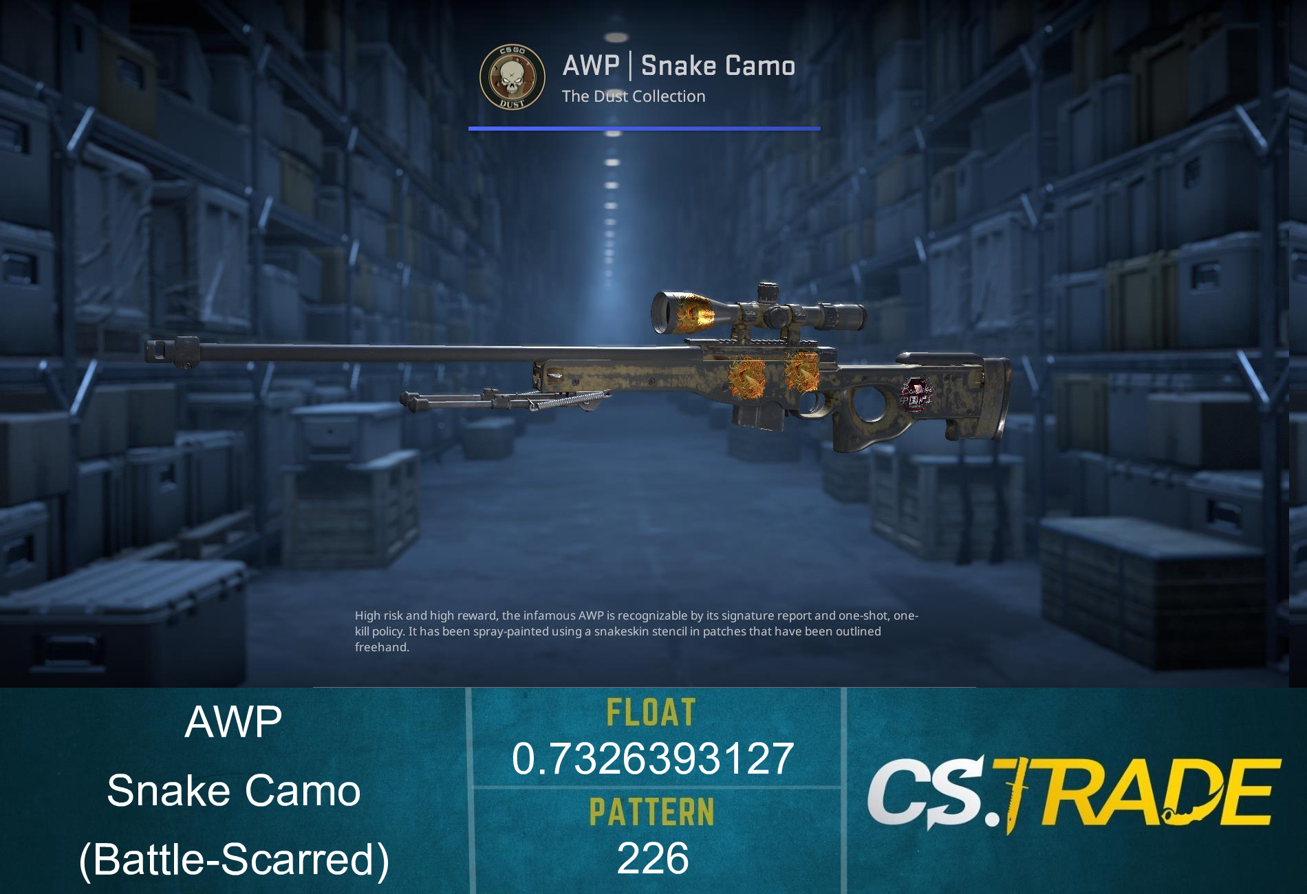 AWP | Snake Camo (Battle-Scarred) Screenshot