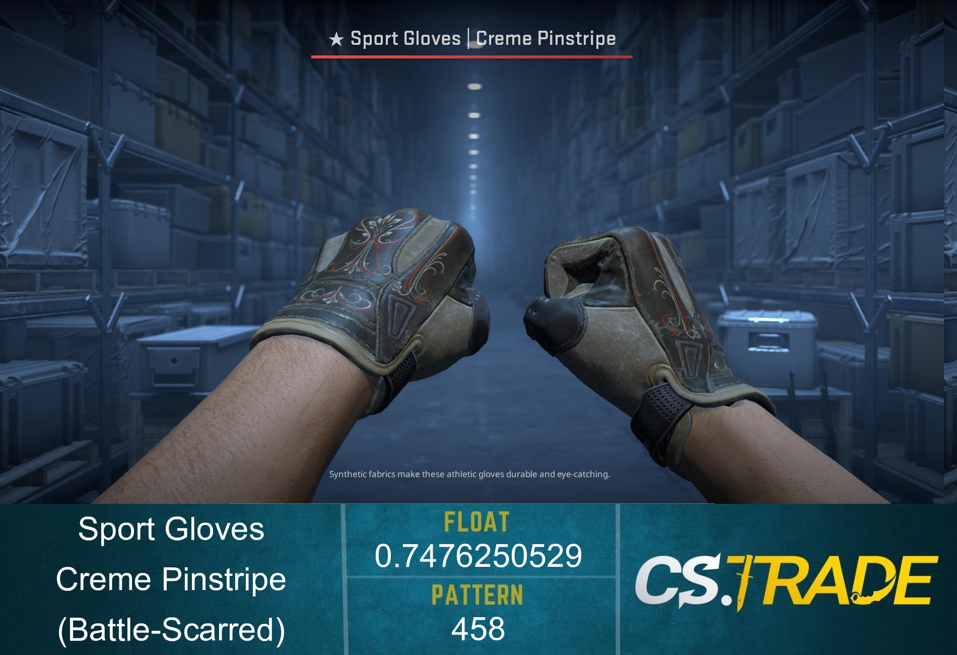 ★ Sport Gloves | Creme Pinstripe (Factory New) Screenshot