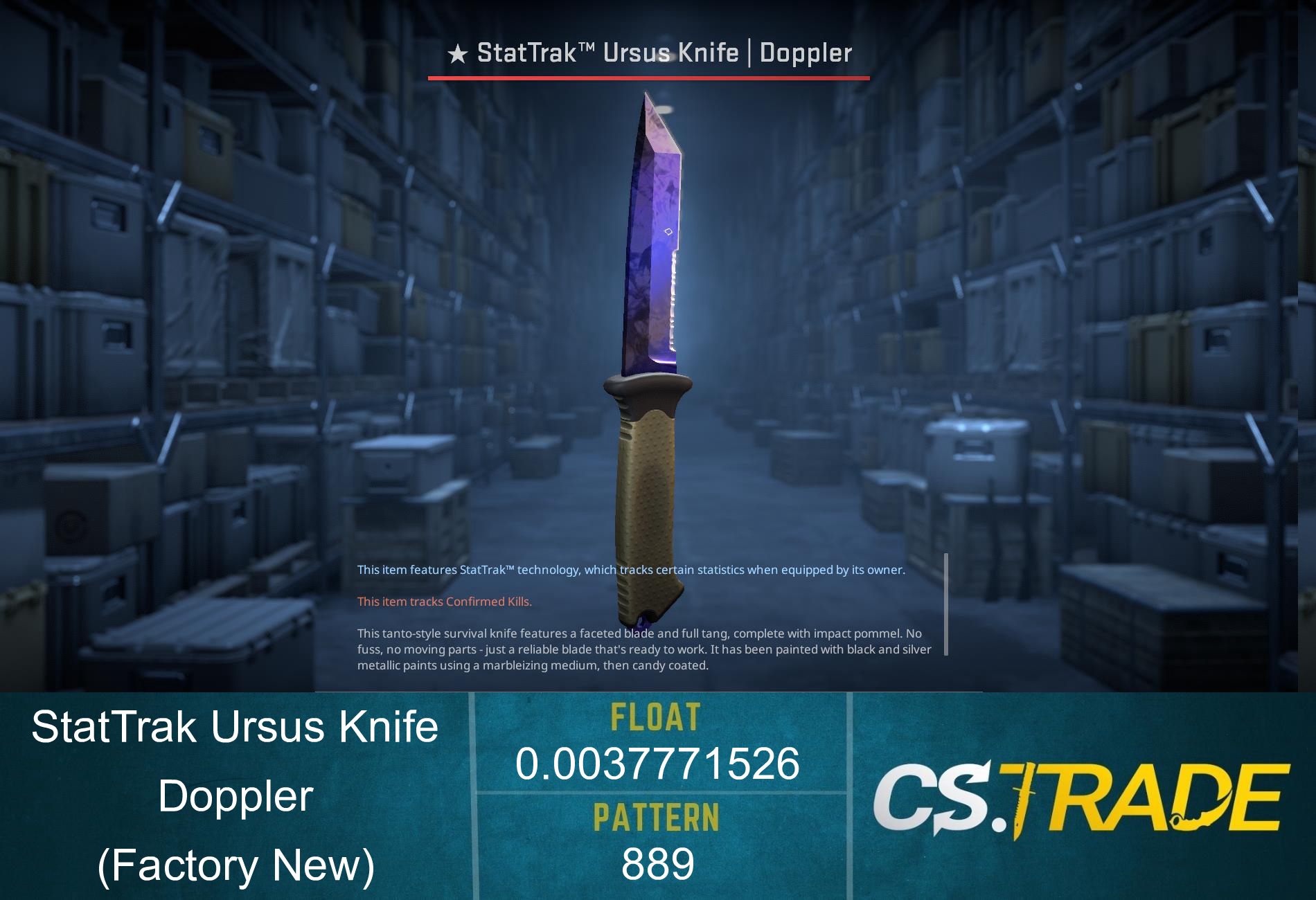★ Ursus Knife | Doppler Phase 4 (Factory New) Screenshot
