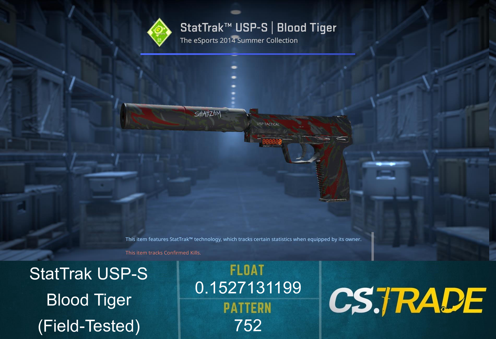 USP-S | Blood Tiger (Field-Tested) Screenshot