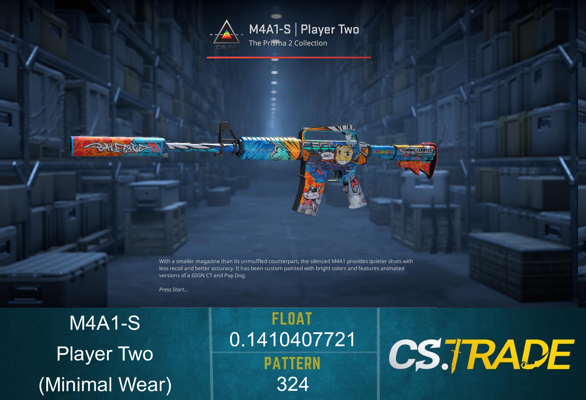 M4A1-S | Player Two (Minimal Wear) Screenshot